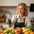 thumbnail image 4 of Leeye Portable Smoothie Blender, Personal Size USB C Rechargeable Juicer for Travel, Mini Fruit Shake Maker for Gym Home Kitchen, Blue, 4 of 8