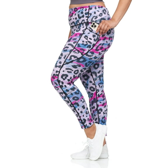 BSP Women's Printed Full Length Leggings - Plus Size