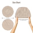thumbnail image 5 of Yiaed Brown Gingham Print Satin Bonnet Silk Bonnet Hair Bonnet for Sleeping Hair Bonnets, 5 of 6