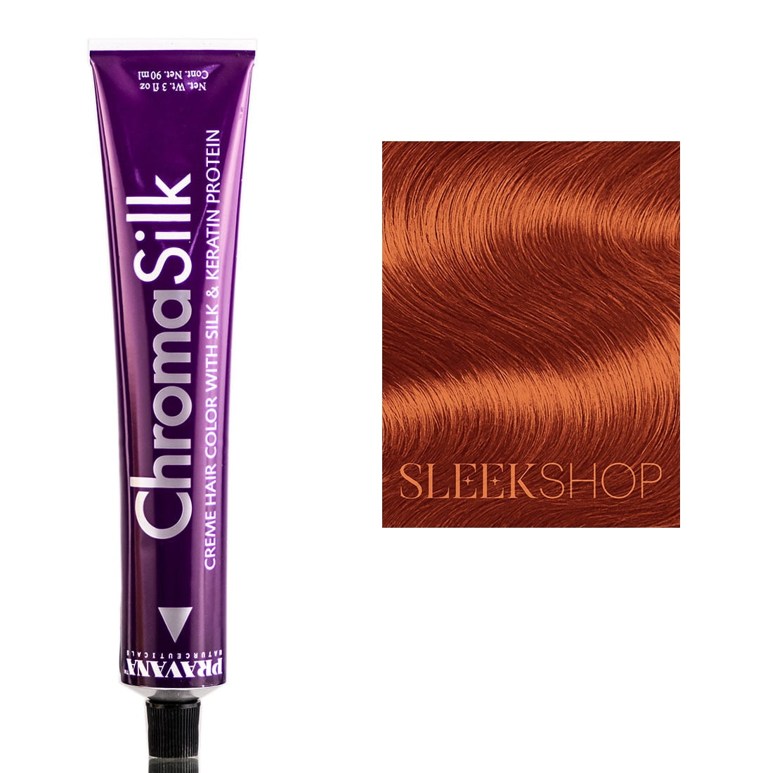 Pravana ChromaSilk Permanent Creme Hair Color Dye (7.44 - Deep Copper Blonde)