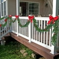thumbnail image 4 of TETOU 2pcs 6ft Christmas Garlands Norfolk Pine Garland Faux Greenery Pine Garland for Christmas Holiday Winter Wall Mantle Fireplace Staircase Indoor Outdoor Decoration, 4 of 10