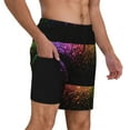 thumbnail image 6 of Rocae Colorful Sparkling for Men's Swim Trunks Quick Dry With Two Side Pockets and One Lined Patch PocketMedium, 6 of 9