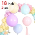 thumbnail image 2 of 5 piezas 18 pulgadas macaron pastel látex globo para feliz cumpleaños decoración boda unicornio celebración suministros, 2 of 4