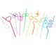 thumbnail image 1 of 10 Pcs Crazy Loop Straws Reusable Party Favors Drinking Suckers Colorful Twisted Straws For Kids, 1 of 4