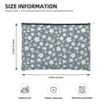thumbnail image 3 of Cauagu Blue Flower for Tyvek Makeup Bag,Reusable Travel Cosmetic Bag Women Organizer Toiletry Bag Birthday,Gifts for Women Girlfriend Mom Teacher 6.5’’*8.9’’, 3 of 7