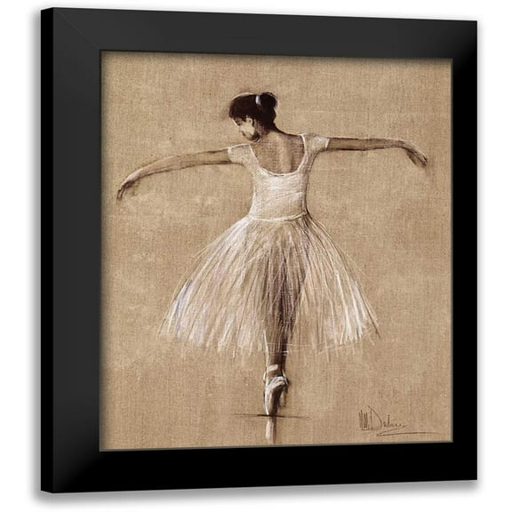 Dulon, Mary 12x14 Black Modern Framed Museum Art Print Titled - Bourees I