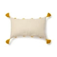thumbnail image 2 of Better Homes & Gardens Woven Tufted Decorative Lumbar Pillow, 14" x 24", Yellow, 1 per Pack, 2 of 7