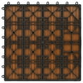 thumbnail image 6 of vidaXL 11 pcs Decking Tiles WPC 11.8"x11.8" 1 sqm Teak Color, 6 of 6