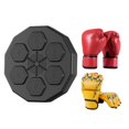 thumbnail image 2 of Máquina de boxeo Máquina de boxeo con música ligera RGB Equipo de boxeo con objetivo de pared para adultos con 2 pares de guantes para practicar karat Garra de tigre amarillo, 2 of 8