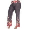 thumbnail image 3 of Women's Plus Size Multicolor Printed Palazzo Pants, 3 of 6