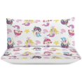thumbnail image 3 of HAHDAXIA Mermaid Background Bedding Solid Comforter Set for All Seasons 3 Pieces(1 Comforter+2 Pillowcases) Soft Microfiber Bedding Set Twin(86"x70"), 3 of 7