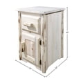 thumbnail image 2 of Montana Collection End Table w/ Drawer & Door, Right Hinged, Clear Lacquer Finish, 2 of 5