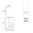 thumbnail image 4 of Saratoga Bathroom Cabinet with 2 Doors, White, 4 of 8
