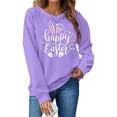 thumbnail image 2 of TAIAOJING 2024 Women's Fashion Easter Printed Sweatshirt Round Neck Long Sleeved Hoodie (1), 2 of 7