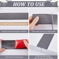 thumbnail image 6 of Floor Transition Strip Self Adhesive PVC Cover Edge Trim Wood Grain Laminate Flooring Flat Divider Gap Covering Joining Strips for Gaps Carpet Threshold Transition Floor Tiles Gray 4ft x 2" DIY, 6 of 7