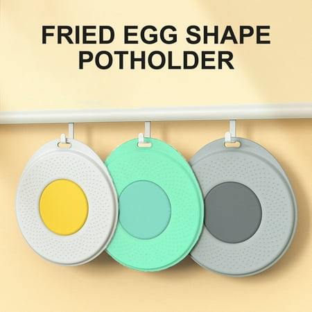 

Walbest Fried Egg Shaped Cup Mat Placemat Decorative Anti-scald TPR Rubber Insulated Waterproof Flexible Dining Bowl Pad Placemat Table Decor
