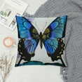 thumbnail image 2 of Nawypu Animal Throw Pillow Cover Azure Butterfly Biology Spring Animal Wildlife Decorative Square Pillow Case Pillowcase Home Decor for Sofa Bedroom, 2 of 5