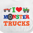thumbnail image 4 of Inktastic I Love Trucks Boys or Girls Baby Bib, 4 of 4