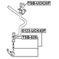 thumbnail image 2 of Febest FRONT STABILIZER LINK / SWAY BAR LINK # 0123-UCK40F OEM 48820-34010, 2 of 2