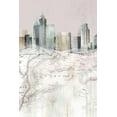 thumbnail image 2 of Isabelle Z 23x32 Gold Ornate Wood Framed with Double Matting Museum Art Print Titled - Blushing Manhattan Map I, 2 of 4