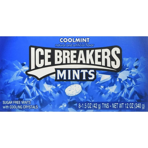 Ice Breakers Sugar Free Mints , Cool Mint (pack of 8)