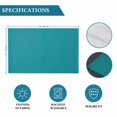 thumbnail image 5 of Teal 1 Pcs Placemats, Farmhouse Solid Turquoise Color Modern Art Washable Wipeable Table Mats for Dining Tables, Indoor Outdoor Kitchen Place Mats for Holiday Party Table Decor, 5 of 9