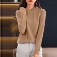 thumbnail image 7 of cocolona Womens Sweaters Fall Winter Fleece Pullover Sweater Long Sleeve Drawstring Hoodies Fashion Solid Color Tops, 7 of 7