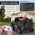 thumbnail image 3 of TOKTOO 12V Powered Ride on Toy Mercedes-Benz G63 Licensed for Kids, Electric Toddler Ride on Car w/Parent Remote Control, MP3, LED Headlight, Gift for Boys Girls Aged 2-4 Years, Black, 3 of 10