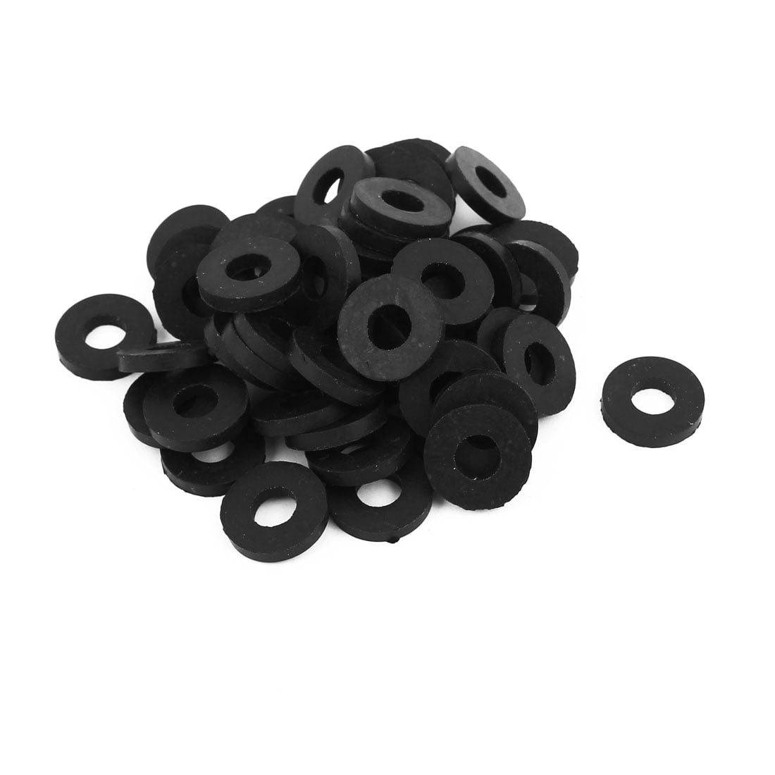 Grommet Gasket Flat Ring Faucet Pressure Washer Set Replacement Attachment Black 