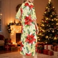 thumbnail image 4 of Elvqul Womens Nightgowns Casual Loungewear Long Christmas 3/4 Sleeve Sleepwear Everyday Pajamas for Women Zipper, 4 of 8