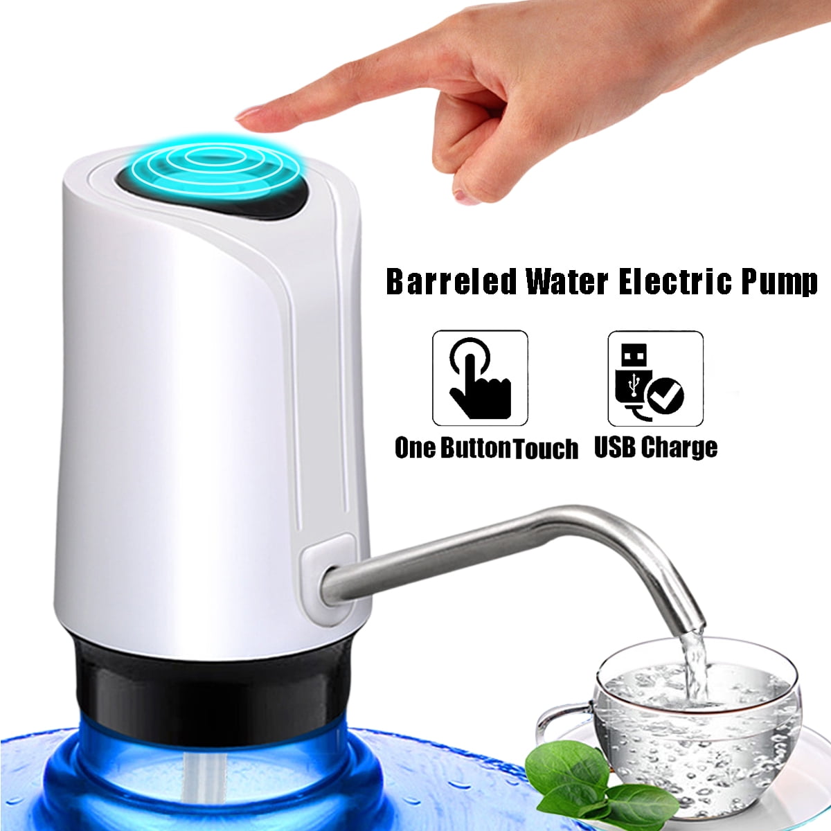 AUGIENB Automatic Electric Water Pump Dispenser, Wireless Portable
