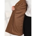 thumbnail image 5 of INSPIRE CHIC Women's Notched Lapel Outerwear Winter Coat XS Brown, 5 of 6