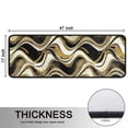 thumbnail image 5 of Kitchen Rugs Sets Of 2,Black Gold White Marble Pattern Anti Fatigue Kitchen Mat Rugs Non Slip Washable,Decorative Kitchen Floor Mats for Kitchen,Sink,Laundry,17"x47"+17"x47", 5 of 5