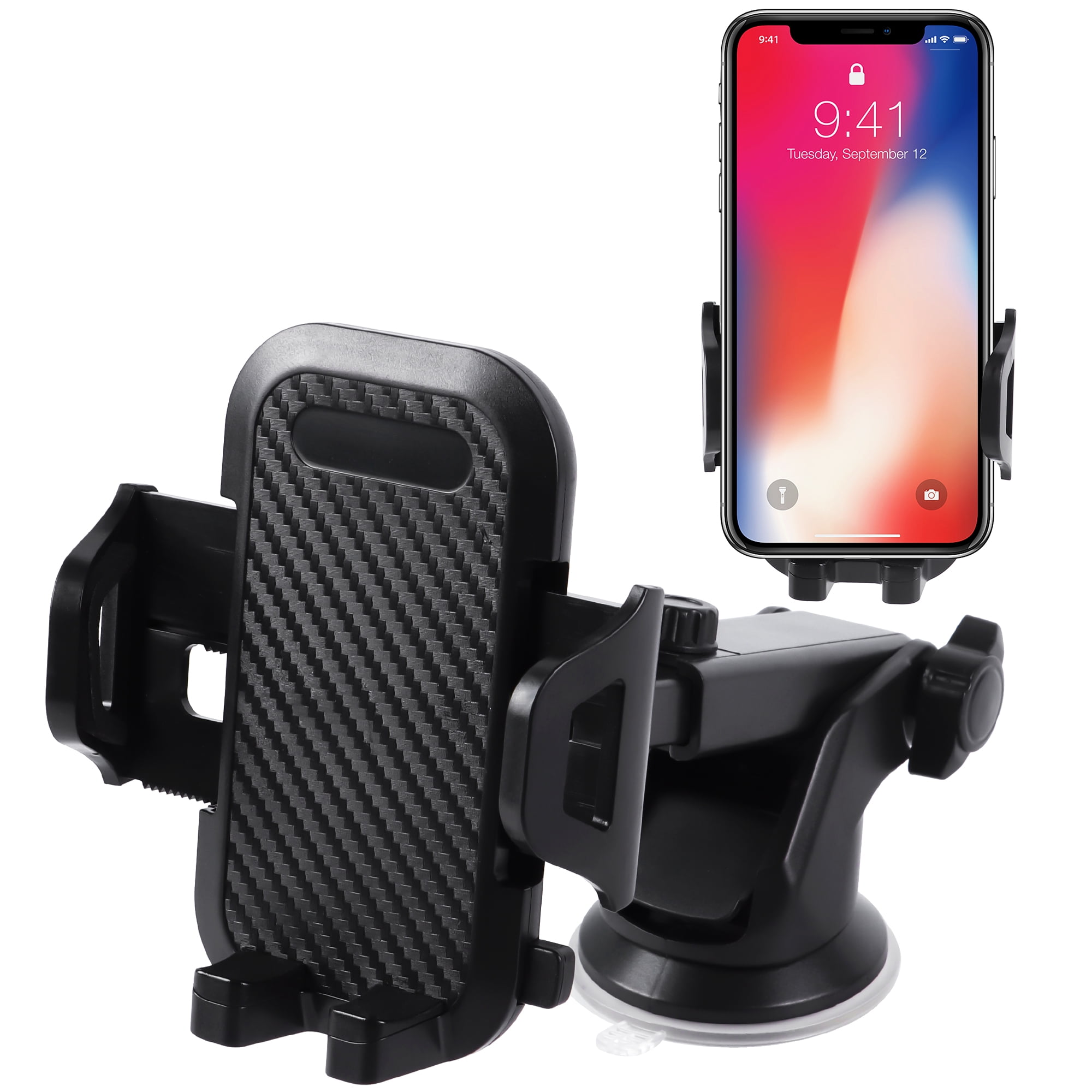 Car Phone Holder Mount, Dashboard Phone Mount for Car, Adjustable ...