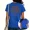 A-Blue, variant on Women's Bible Verse T-Shirt Double-Sided John Three Sixteen Religious Tee Casual Tops Beige, 2XL