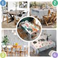 thumbnail image 4 of Pioneer Flower Floral Print Pattern Rectangle Tablecloth 60"x84",Waterproof Polyester Rectangle Table Cloth, Wipeable Spillproof Polyester Tablecloth for Dining, Camping, Indoor and Outdoor, 4 of 5