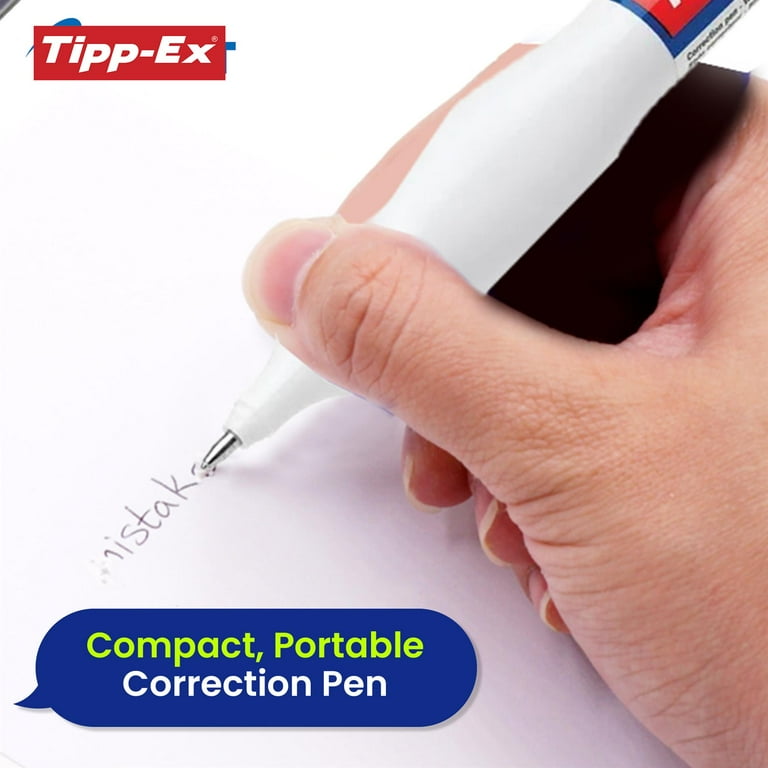 BIC Tipp Ex Shake n Squeeze Correction Pens 3 Pack BIC 4 Colours Assorted Ballpoint Pens Pack of 6