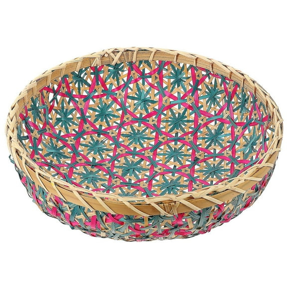 Snack Storage Basket Decorative Bamboo Basket Foods Storage Basket Bamboo Woven Basket
