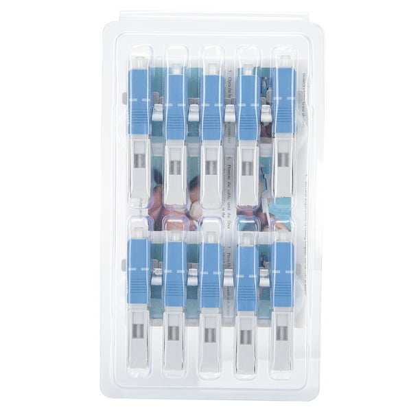 Conector rápido de fibra óptica SC/UPC integrado, 10 unidades