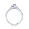 thumbnail image 3 of SuperJeweler 1/2 Carat Halo Diamond Engagement Ring in 14k White Gold For Women, 3 of 6