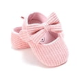 thumbnail image 7 of Infant Baby Girls Bowknot Shoes Soft Sole Princess Wedding Dress Flats Prewalker Newborn Light Baby Sneaker Shoes Pink 12-18M, 7 of 7