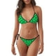 thumbnail image 1 of Balery Green Broccoli Pijama Estampado Bikini de Dos Piezas para Mujer - Conjunto de Bikini Ajustable Sexy y Cómodo para Playa, 1 of 6