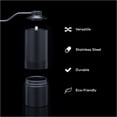 thumbnail image 4 of Series Aluminum Alloy Manual Conical Burr Mill Coffee Grinder with Adjustable Setting - Whole Bean Burr Coffee Grinder for Aeropress, Drip Coffee, Espresso, French Press, Turkish Brew, 4 of 5