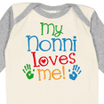 thumbnail image 4 of Inktastic My Nonni Loves Me Boys or Girls Long Sleeve Baby Bodysuit, 4 of 5