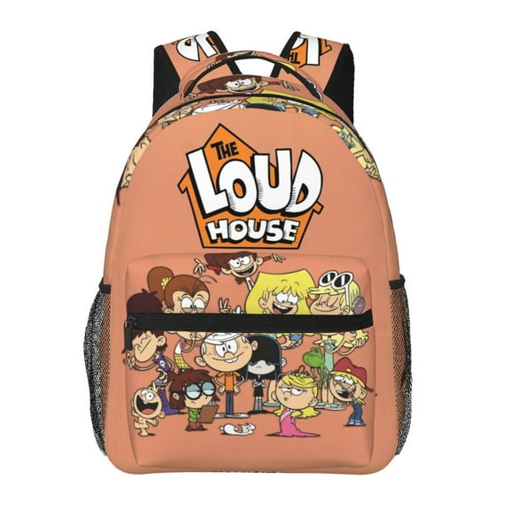 The Loud House Backpack Travel Casual Daypack College Bookbag Laptop Bag Work Business Shoulder Bag 16 Inch
