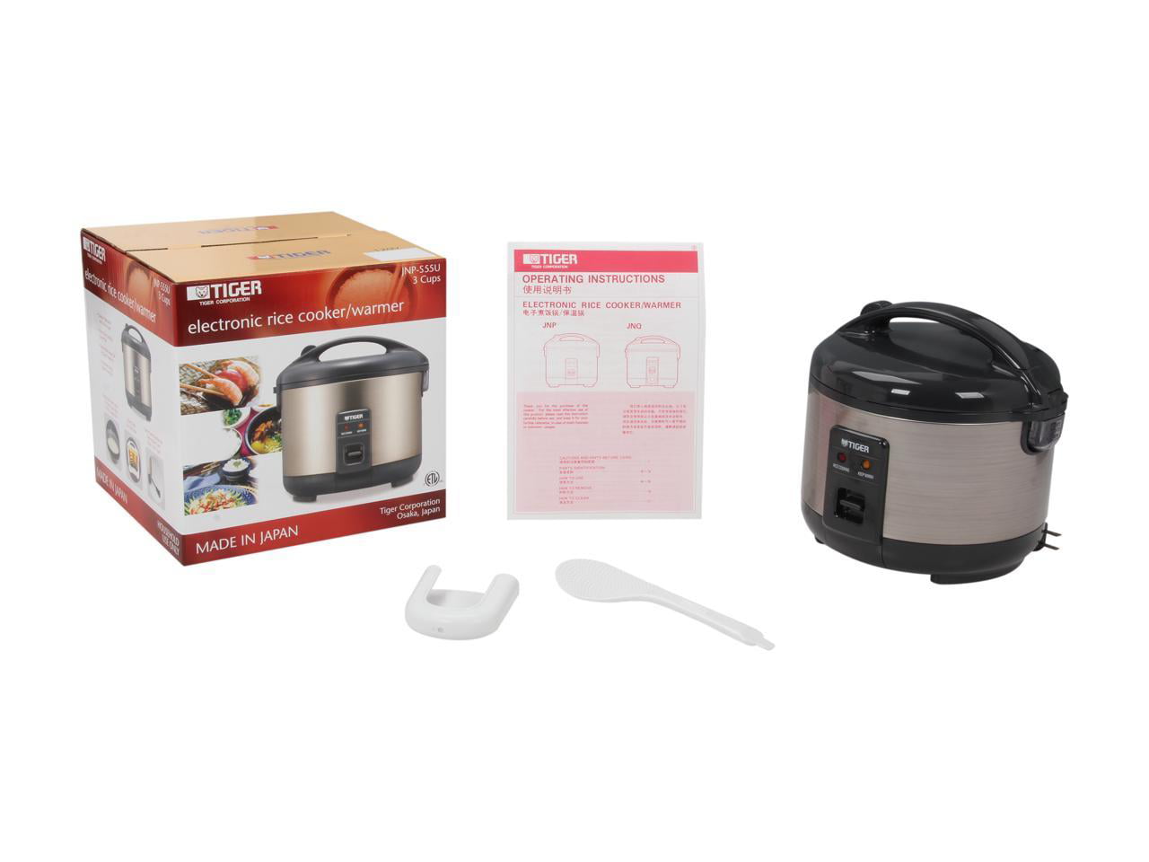 TIGER 10 CUP ELECTRIC RICE COOKER WARMER. KEEP WARM A MAXIMUM OF 12 HOURS.  INCLUDES STEAM - AliExpress