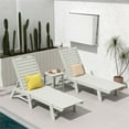 thumbnail image 3 of Paradise 3-Piece Set Adjustable Adirondack Chaise Lounges with Side Table, 3 of 9