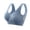 Blue, variant on Plus Size Sports Bra for Women Anti-Sagging Seamless Bras Wirefree Yoga Bra with Removable Pads Push Up Wire Free Everyday Full Coverage Comfortable Liftup Underwear Bras