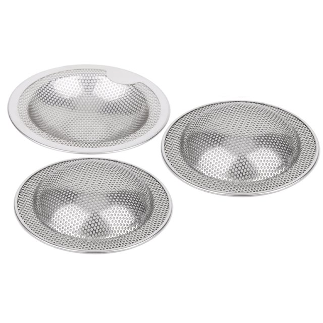 Easy to Clean Stainless Steel Anti-clogging 3Pcs Kitchen Strainer, Kitchen Filters, for Kitchen, Bathroom,Toilet L,M,S