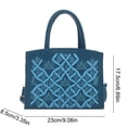 thumbnail image 3 of OCCOA Shiny Patent Leather Women Purses Satchel Handbags Ladies Fashion Top Handle Handbags Crossbody Shoulder Bags,Blue, 3 of 6